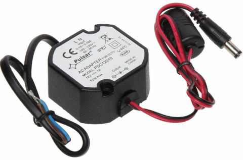 Maitinimo šaltinis apvalus, montuojamas (kamerai) 12V 1A 24W 5.5x2.1mm Pulsar